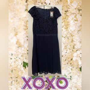 Navy party dress 1X